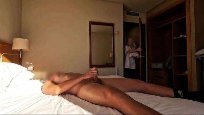 Surprised Hotel Maid Assists with Amateur Public Masturbation on vidfreenow.com