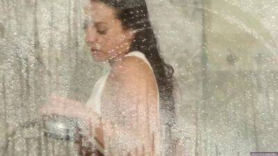 Abigail Mac Pressing her Tits on the Shower Cabin - Digitaldesire on vidfreenow.com