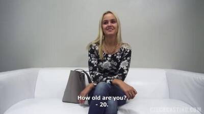 Czech blonde, Veronika is moaning from pleasure while getting fucked during a porn video casting - Czech Republic on vidfreenow.com