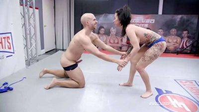 Dan Ferrari Continues His Winning Streak, Forcing Face Fucks and Screwing Lily Lane on the Mat on vidfreenow.com