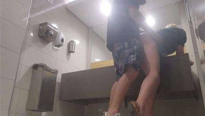 Catching Redsparow and Pssygalore691's public bathroom tryst in the mall while wife shops on vidfreenow.com