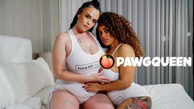 PAWGQueen Interracial Lesbians Twerking and Strap-on Fucking on vidfreenow.com