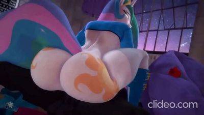 Princess Celestia's Passion for Thick Black Shlong on vidfreenow.com