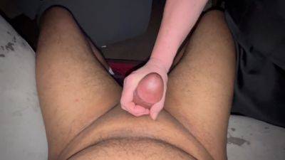 Hand Job Cock Stroking And Cum On My Balls on vidfreenow.com