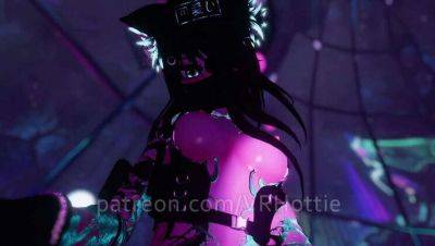 Amateur VRChat Sex: POV Striptease & Public Grind in Cyberpunk Club on vidfreenow.com