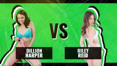 TeamSkeet's Babes Showdown: Riley Reid vs. Dillion Harper - Who Gets the Ultimate Cum Shot Prize? on vidfreenow.com