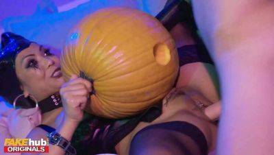 Asian Cutie Polly Pons at College Halloween Party: Pumpkin Pumping & Intimate Encounter - Thailand on vidfreenow.com