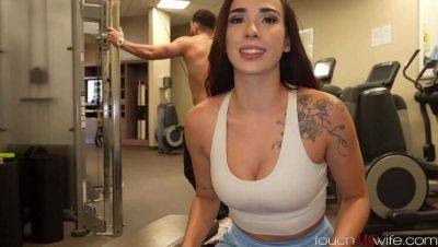 Hot Latin Lady Gaby Ortega Has a X-Rated Encounter at the Hotel Gym on vidfreenow.com