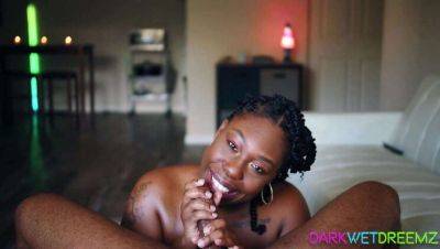 Ebony BBW Bombshell Gives Explicit Blowjob & Cum-Filled Facial on vidfreenow.com