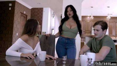 Step-Mom Taboo: Nathan, Gizelle, & Mona in Forbidden Threesome on vidfreenow.com