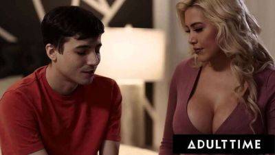 Hot Blonde Stepmom Caitlin Bell Initiates Her Stepson Ricky Spanish in Risqué First-Time Encounter - Spain on vidfreenow.com