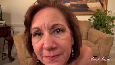 Step-Aunt Marie, 60 & Sexy, Sucks Your Cock & Masturbates in Nylons on vidfreenow.com