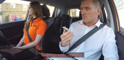 Fake Driving School Her ginger bush if fucked and jizzed on on vidfreenow.com