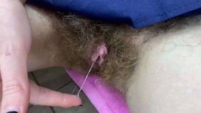 Cutieblonde's Hairy Pussy Close-Up: Big Clit Masturbation & Wet Orgasm on vidfreenow.com