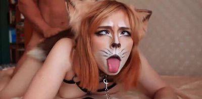 Cute Redhead Fox Deepthroat and Hard Fu on vidfreenow.com