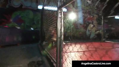 Cuban BBW Angelina Castro Slams BBC in Cage Match - Cuba on vidfreenow.com