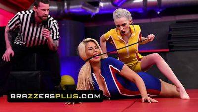 Bridgette B Dominates Kiara Cole in Hot Scissoring Wrestling Match - Brazzers on vidfreenow.com