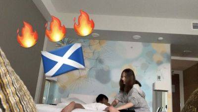 Scottish Girl Gives Asian Monster Cock a Happy Ending Massage - Scotland on vidfreenow.com