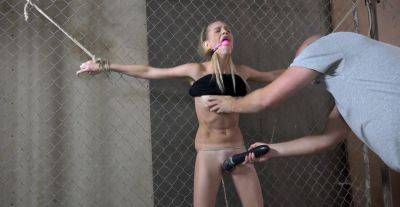 Submissive blonde with skinny lines endures brutal maledom on vidfreenow.com