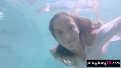 Princess Clover In Russian Teasing Under The Water - Russia on vidfreenow.com